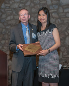 Tammy Chang with IEEE-HKN President John Orr